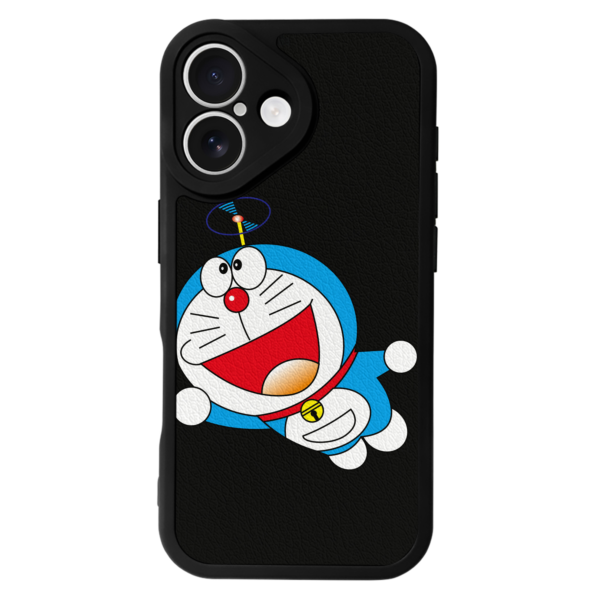 （画像用） ドラえもん Doraemon 【iPhone 16シリーズ対応】シリコンスマホケース（レザー調） 材質：シリコン